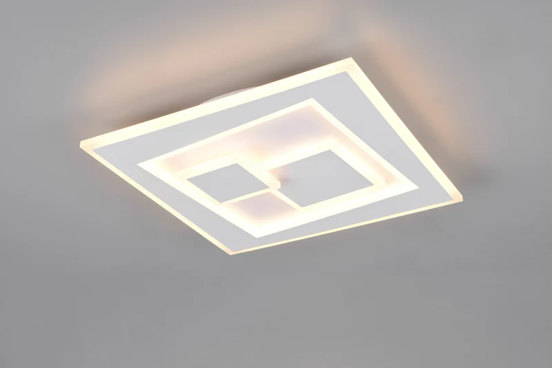 Plafón de techo Trio Degas LED blanco mate CCT 35,5cm R