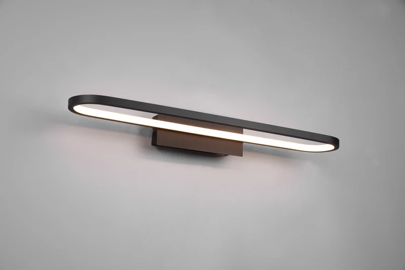 Aplique de baño Trio Gianni LED negro mate 3000K IP44 2