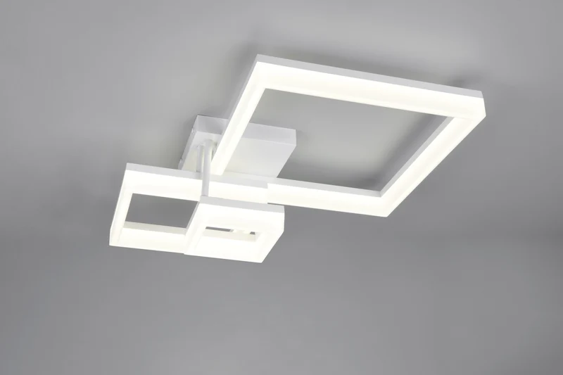 Plafón de techo Trio Camino LED blanco mate 4000K Ø46,5cm R