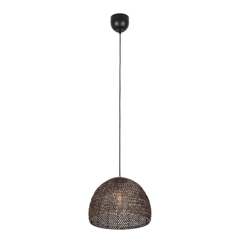 Lámpara de techo colgante Trio Kamara LED latón antiguo 3000K 150cm 3