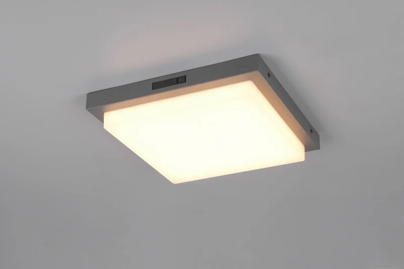 Plafón de techo exterior Trio Bermejo LED antracita IP54 30cm 6