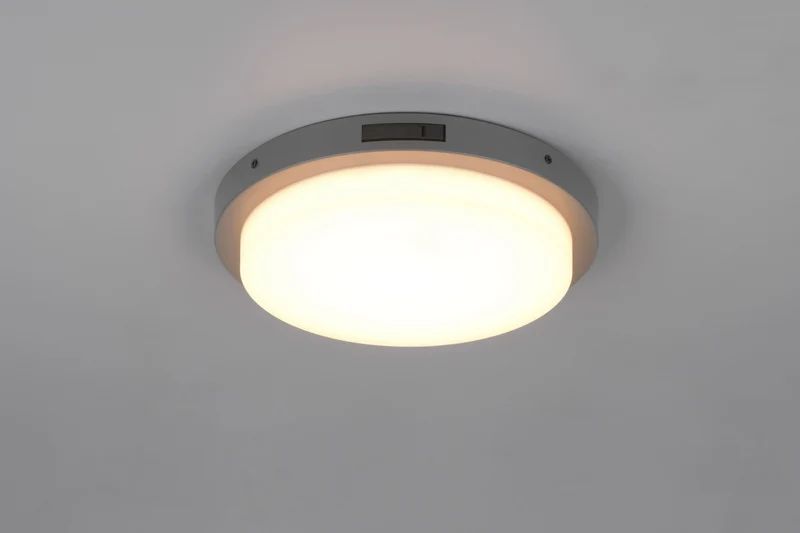 Plafón de techo exterior Trio Bermejo LED antracita IP54 Ø30cm 6