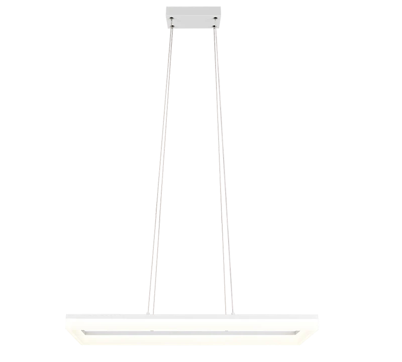 Lámpara de techo colgante Trio Camino LED blanco mate 4000K 150cm R