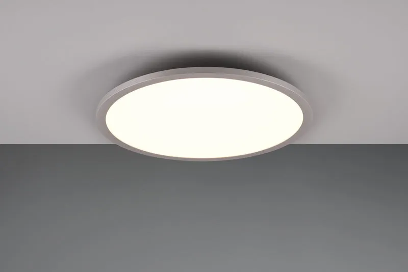 Plafón de techo Trio Yuma LED titan CCT Ø40cm 6