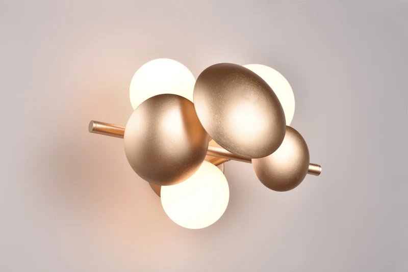 Aplique de pared Trio Bubble 3 luces dorado 217400379