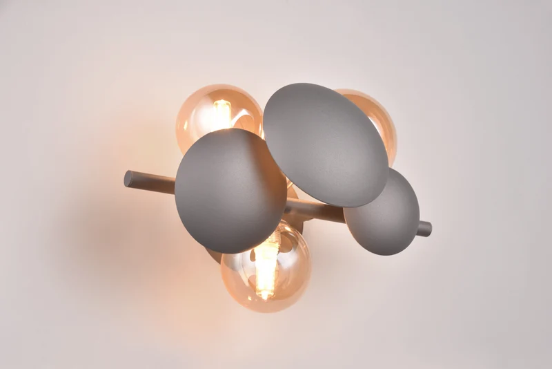 Aplique de pared Trio Bubble LED antracita 3000K 2