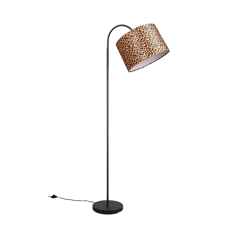 Lámpara de pie Trio Pardina LED negro mate 2700K 207cm R
