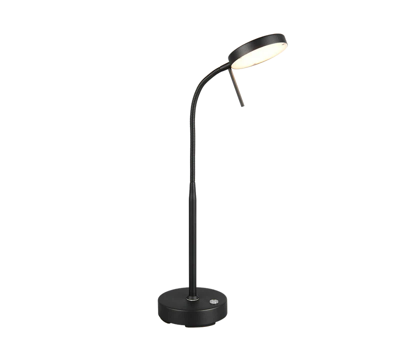 Flexo de sobremesa Trio Moreno LED negro mate R