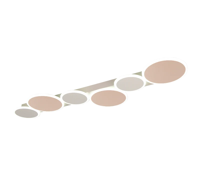 Plafón de techo Trio Ovela grande LED marrón café CCT 100cm 6