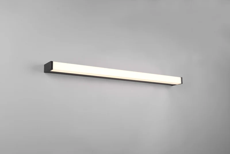 Aplique de baño Trio Fabio LED negro mate 3000K IP44 2