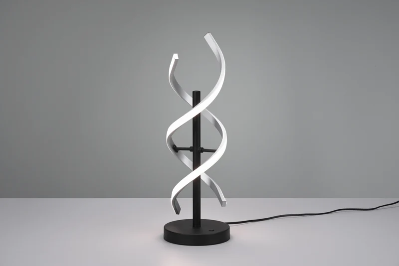 Lámpara de sobremesa Trio Sequence LED brushed aluminium 48,5cm 5