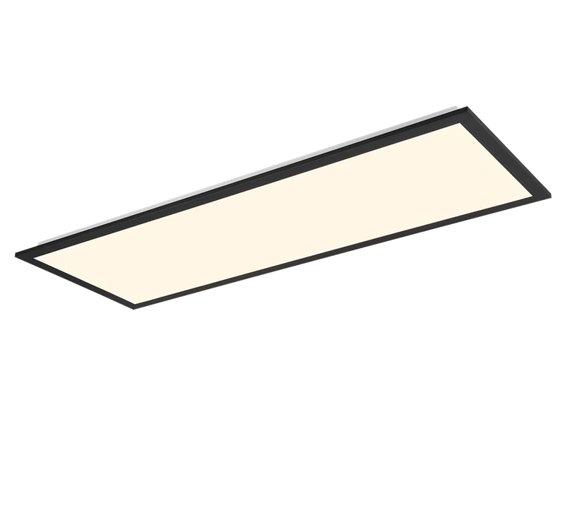 Plafón de techo Trio Beta grande LED negro mate CCT 80cm R