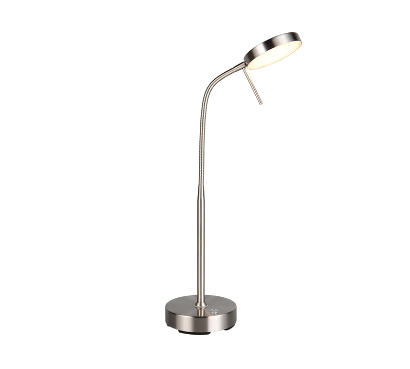 Flexo de sobremesa Trio Moreno LED níquel mate R
