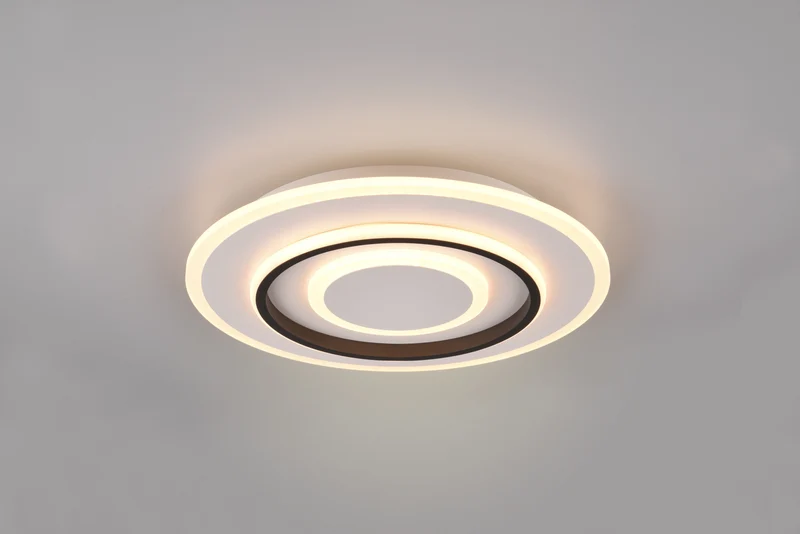 Plafón de techo Trio Jora LED blanco mate CCT Ø41cm R