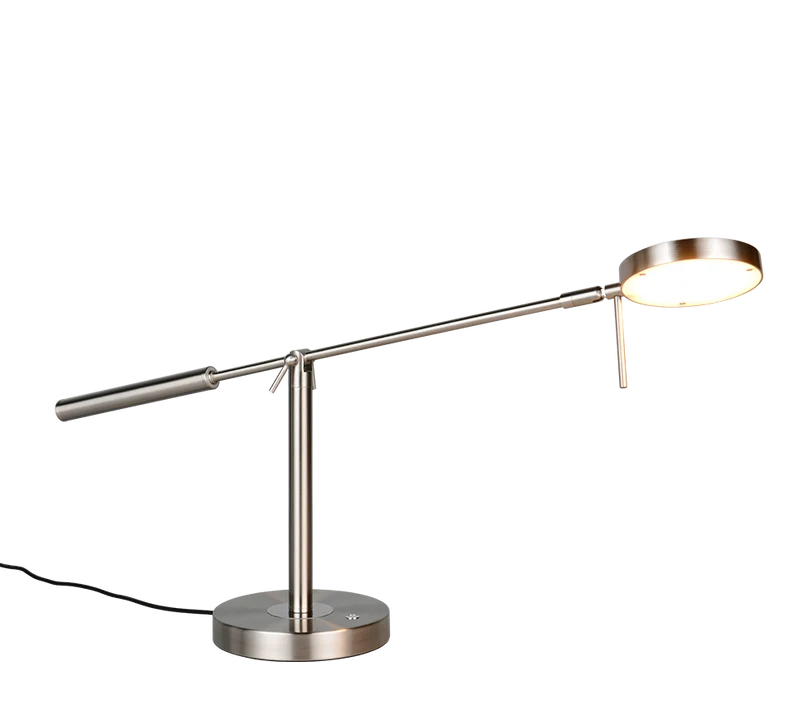 Lámpara de sobremesa Trio Monza LED níquel mate 52cm 5