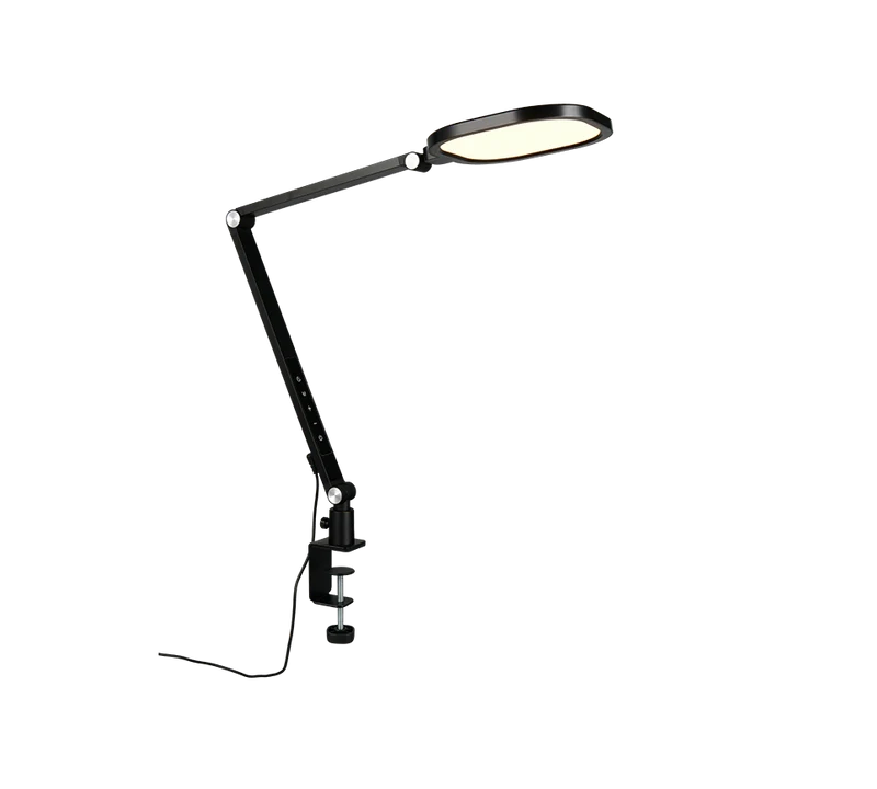 Plafón de techo Trio Servo LED negro mate 18cm 5
