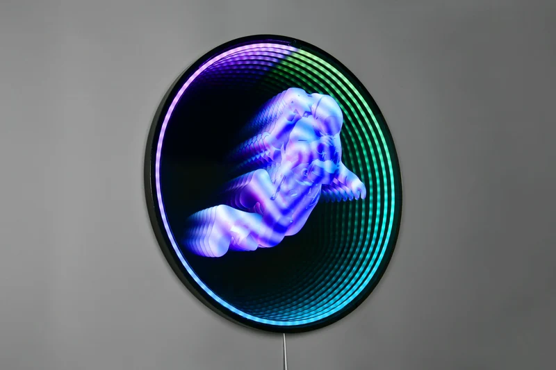 Aplique de pared Trio Duke LED negro mate 6500K 60cm R