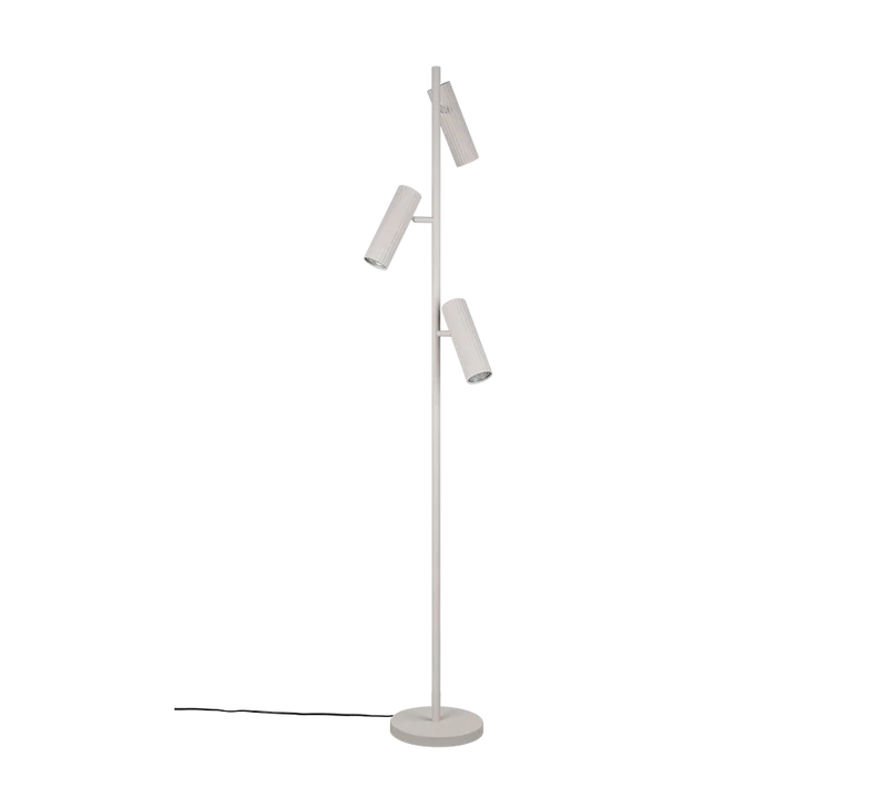 Lámpara de pie Trio Soka LED gris cálido 3000K 150cm 4