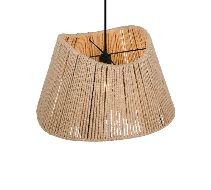 Lámpara de techo colgante Trio Valerie LED negro mate 2700K 150cm R