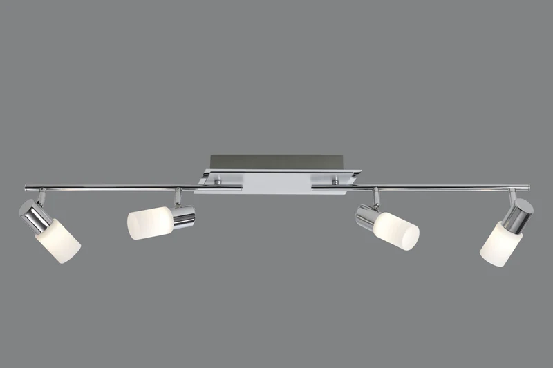 Foco Trio Clapton LED cromo 3000K regulable 96,5cm 8