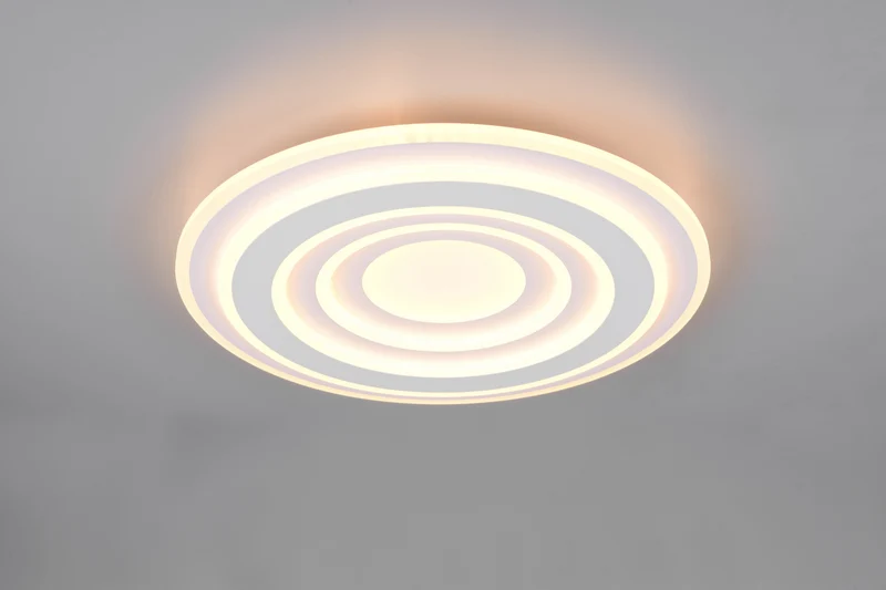 Plafón de techo Trio Costa LED blanco mate CCT Ø48cm 6