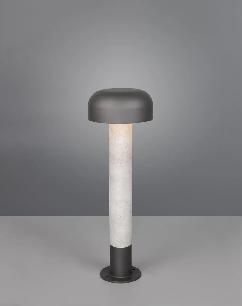 Baliza de exterior Trio Fraser color concreto IP54 54cm 562560178