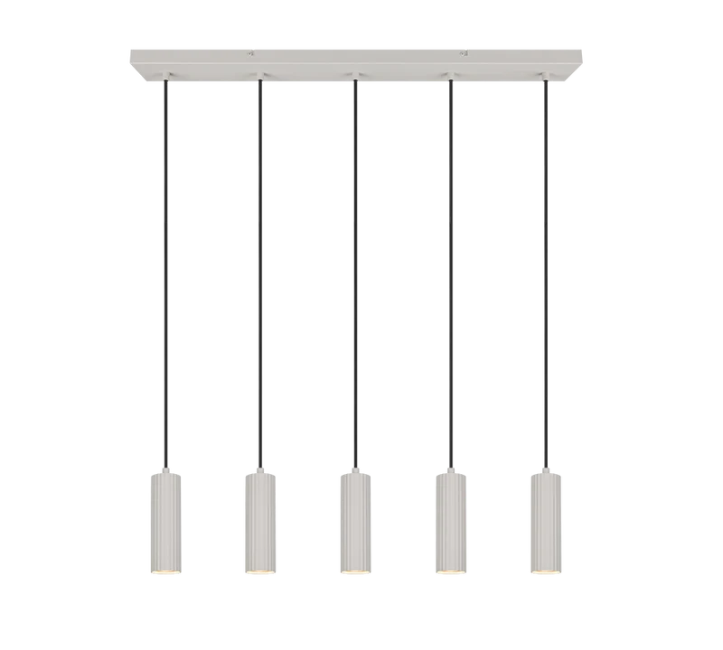 Lámpara de techo colgante Trio Soka LED gris cálido 3000K 150cm 3