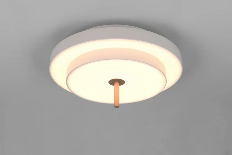 Plafón de techo Trio Keaton LED gris cálido Ø40cm 6