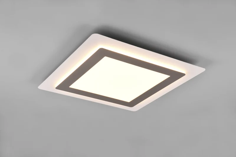 Plafón de techo Trio Morgan LED níquel mate CCT 45cm 6