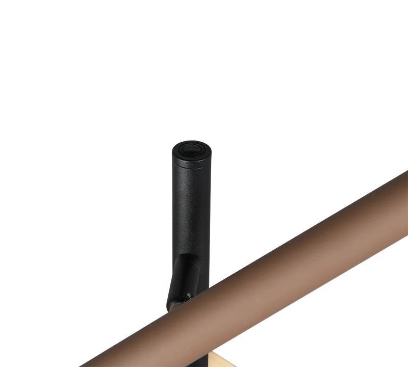 Lámpara de pie Trio Fiato LED negro mate 150cm 4