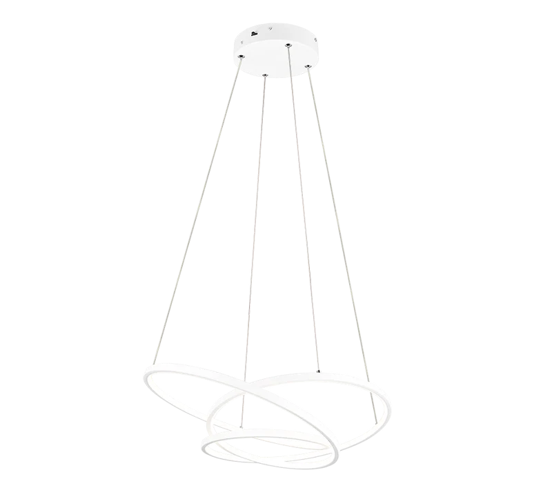 Lámpara de techo colgante Trio Darvin LED blanco mate 150cm 3