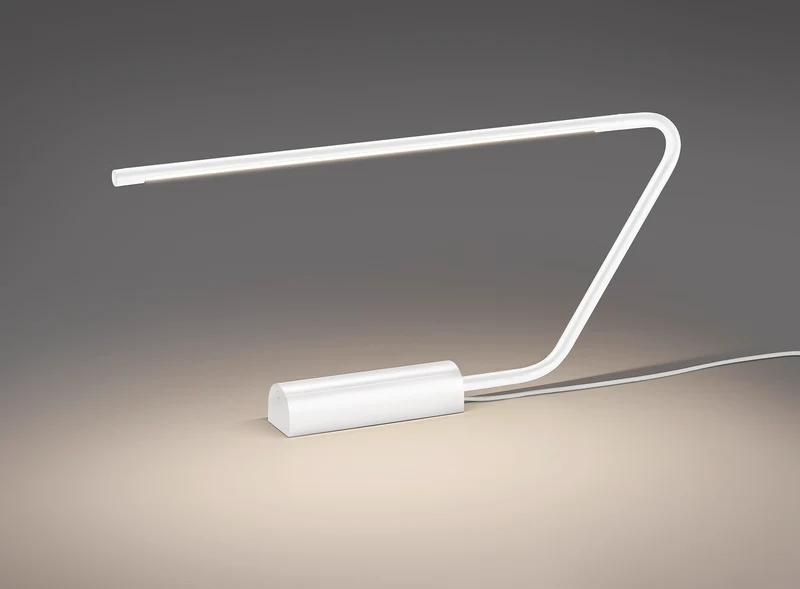 Lámpara de sobremesa Trio Olea LED blanco mate táctil 33cm 5