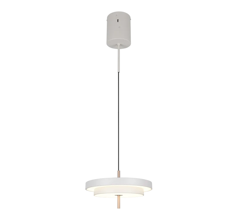 Lámpara de techo colgante Trio Keaton LED gris cálido 150cm 3