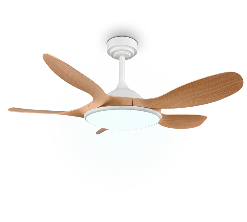 Plafón de techo Trio Flen grande LED madera CCT Ø108cm R