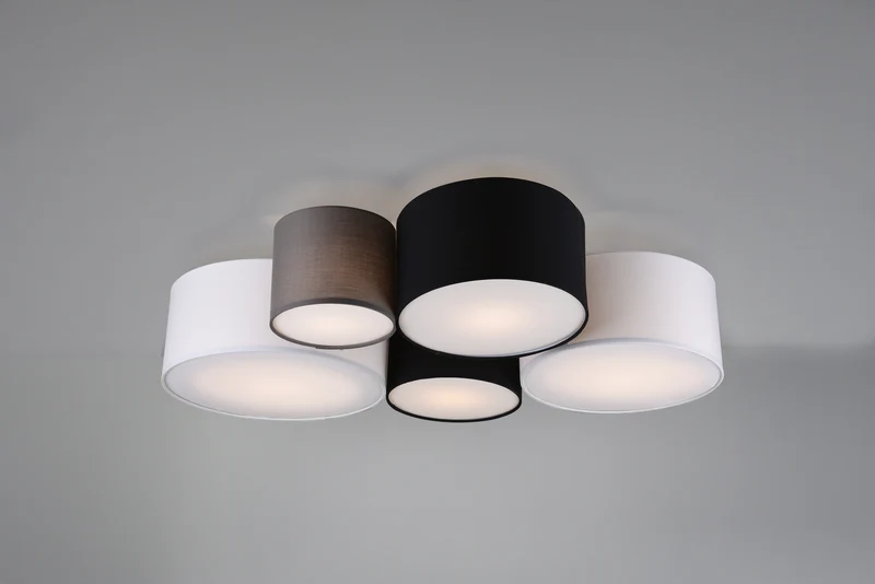 Plafón de techo Trio Hotel grande 5 luces multicolor 90cm 693900517