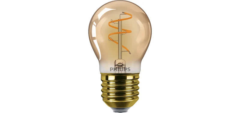 Bombilla Deco Spiral Philips Dorado 2.7W