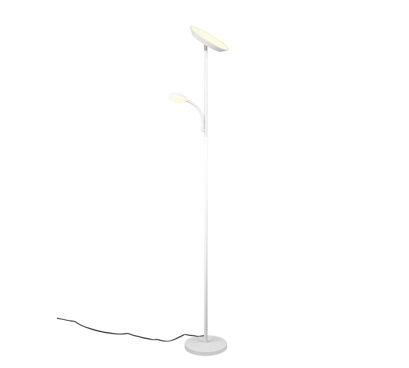 Lámpara de pie Trio Specter blanco LED regulable 47842131