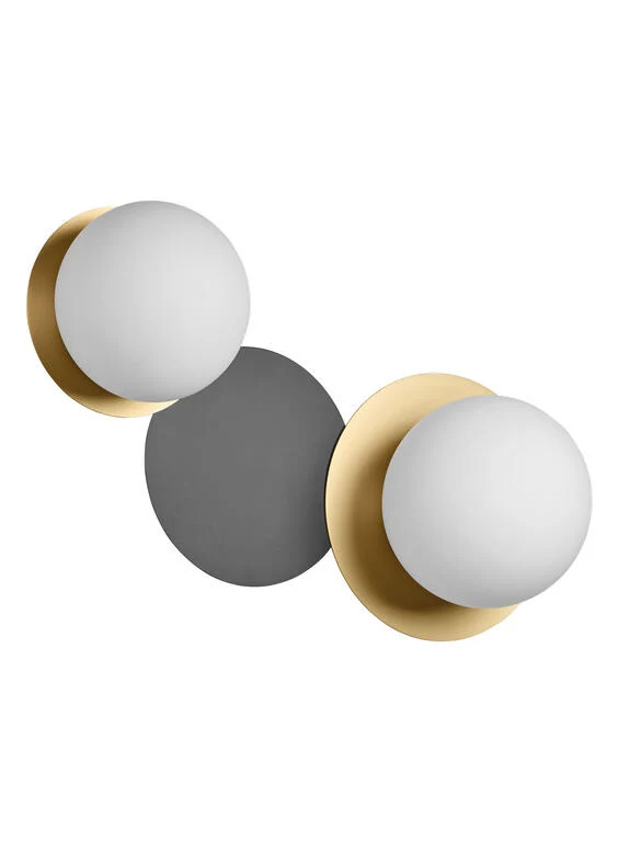 Aplique de pared MDC latón negro IP44 580656103 para jardín y terraza