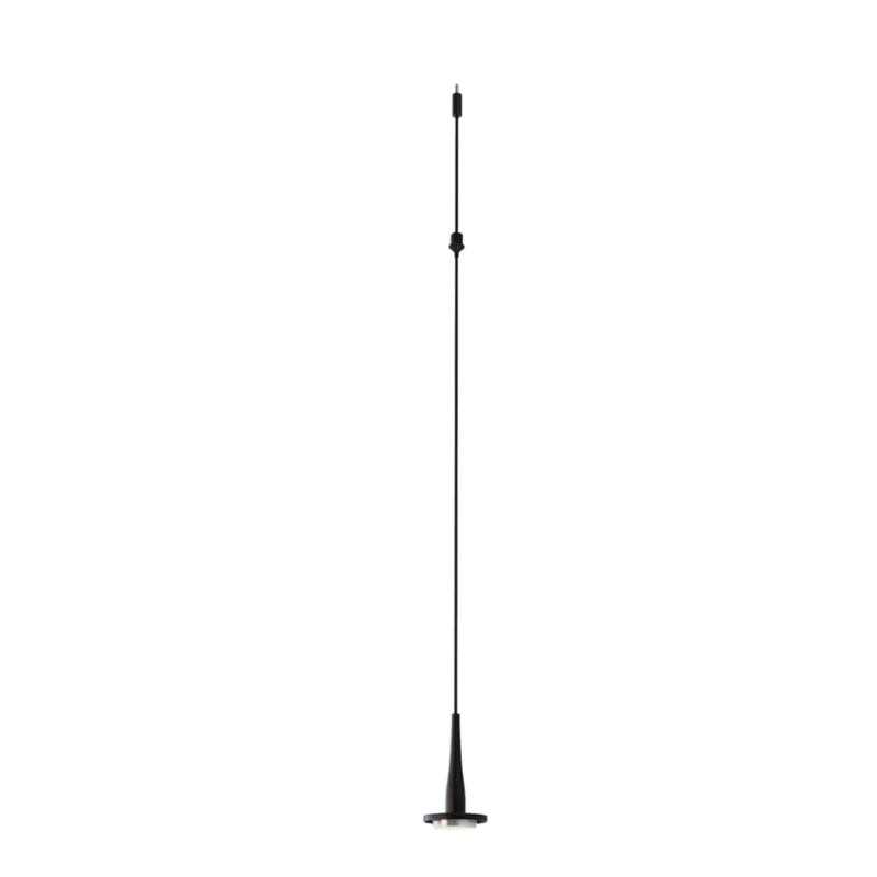 Mantra Andrómeda colgante con tulipa de cristal LED negro 4,5W 3000K Ø130mm 9344