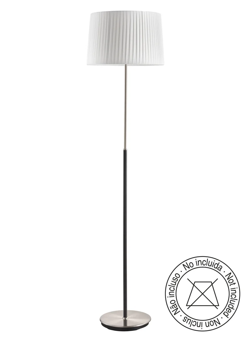 Lámpara de pie de salón MDC Salon cromo negro 20W 580603801