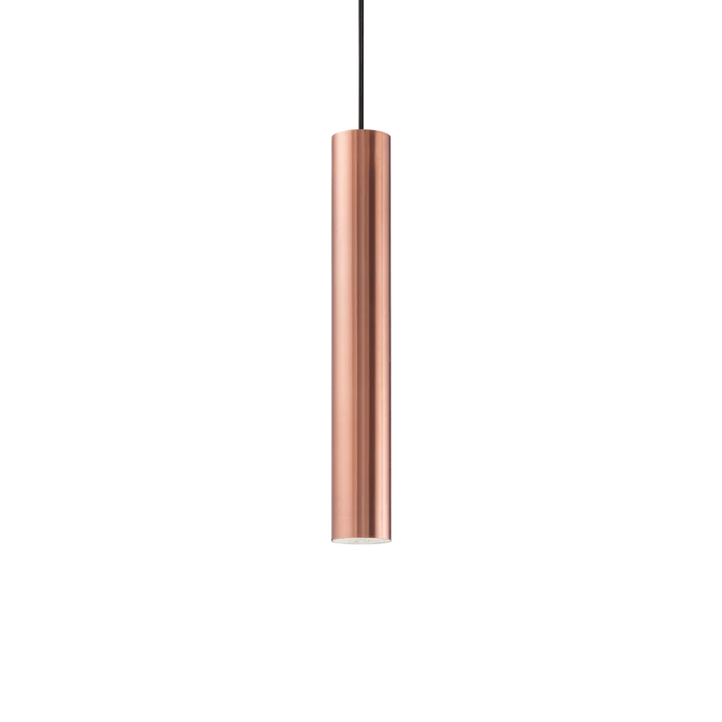 Lámpara colgante Ideal Lux Look cobre Ø6cm 28W