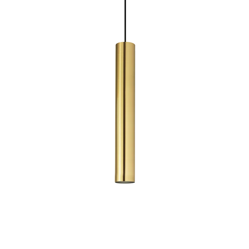 Lámpara colgante Ideal Lux Look latón Ø6cm 28W