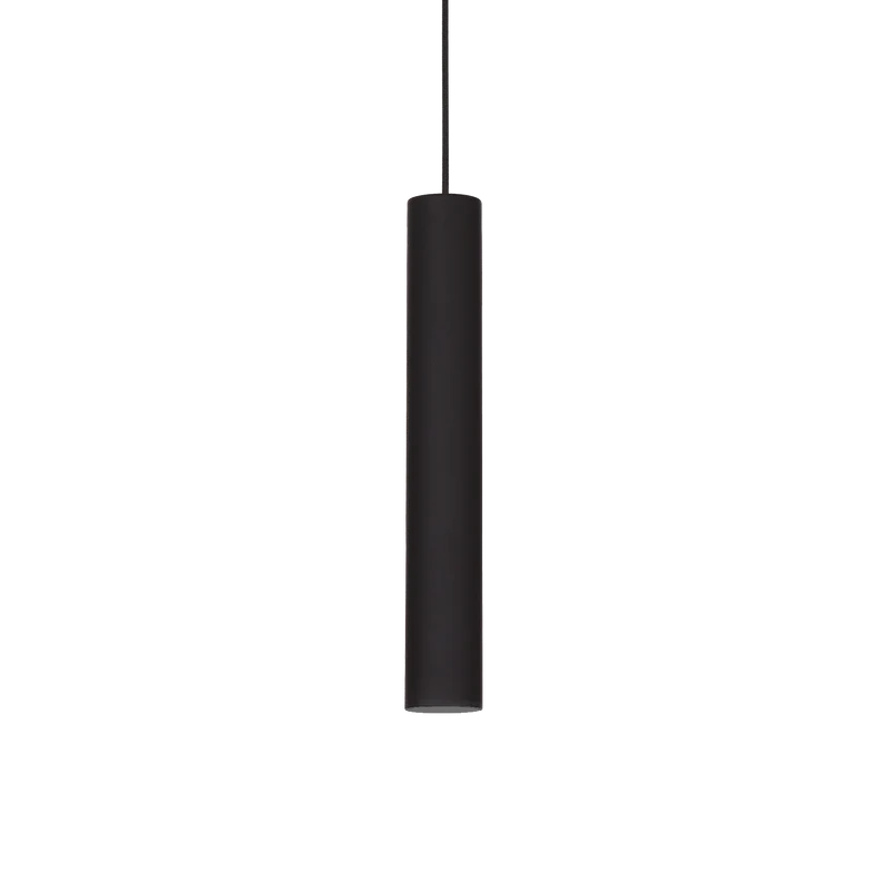 Lámpara colgante Ideal Lux Look negro Ø6cm 28W