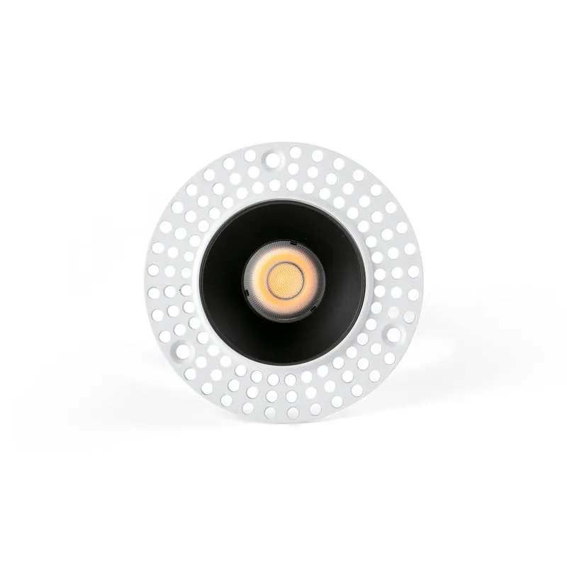 Downlight empotrable de techo Faro Lox LED negro 3000K IP20 36° 43887