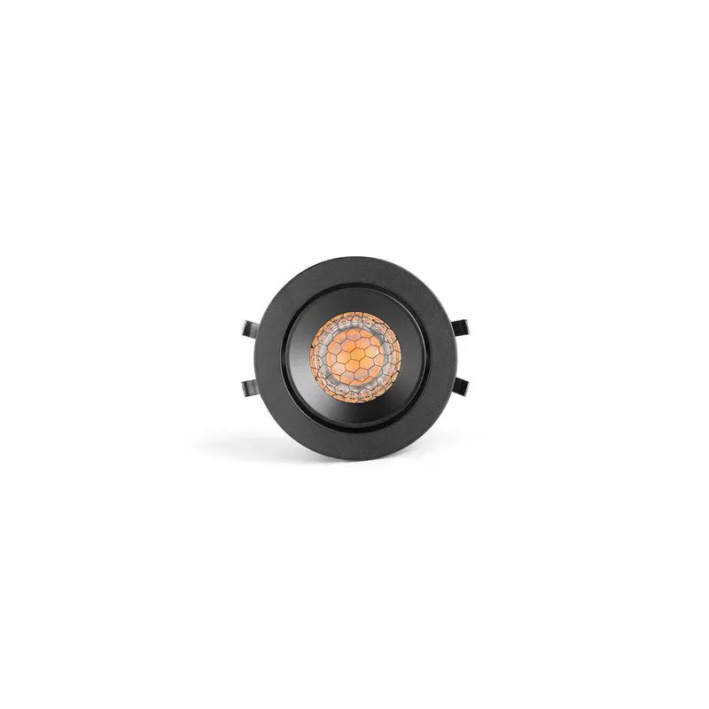 Downlight empotrable de techo Faro Kivi LED negro 2700K IP44 36° 5W regulable 43902
