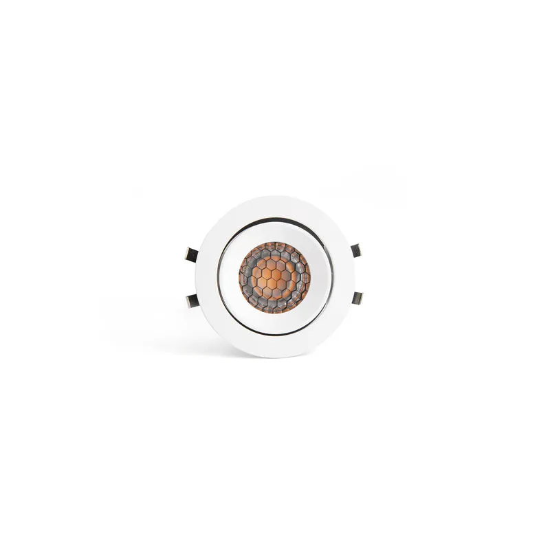 Downlight empotrable de techo Faro Kivi LED blanco 2700K IP44 36° 7W regulable 43903