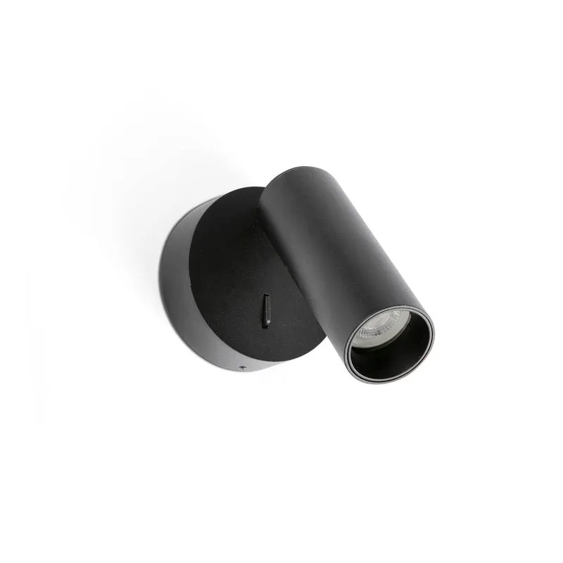 Lámpara de pared aplique Faro Stan 1 luz GU10 LED negro 43823