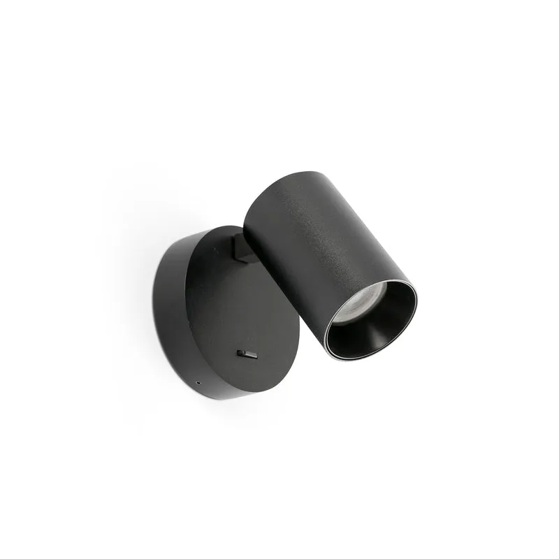 Lámpara de pared aplique Faro Stan GU10 LED negro 43768