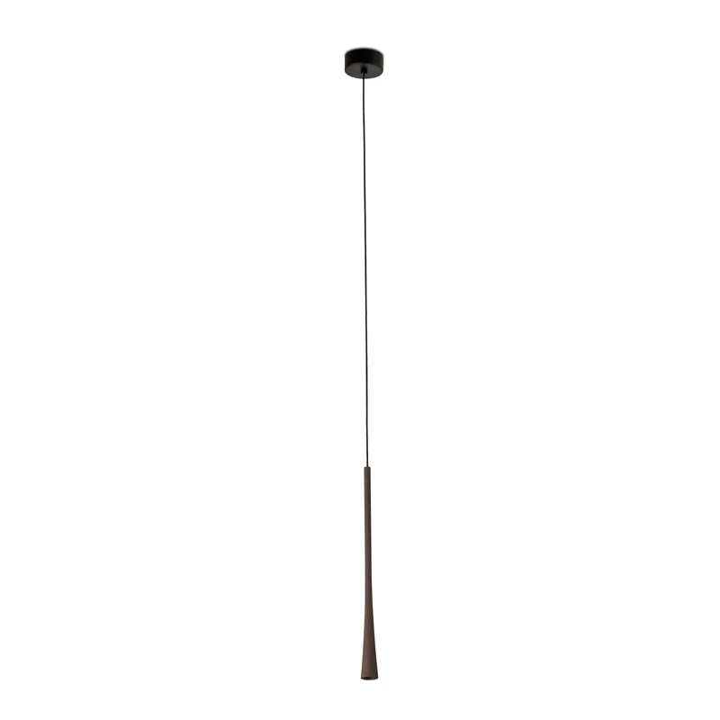 Lámpara de techo colgante Faro Diana LED marrón oscuro 2700K 22006