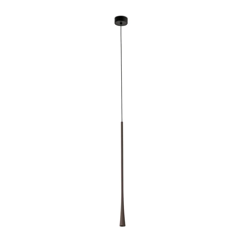 Lámpara de techo colgante Faro Diana LED marrón oscuro 2700K 22012